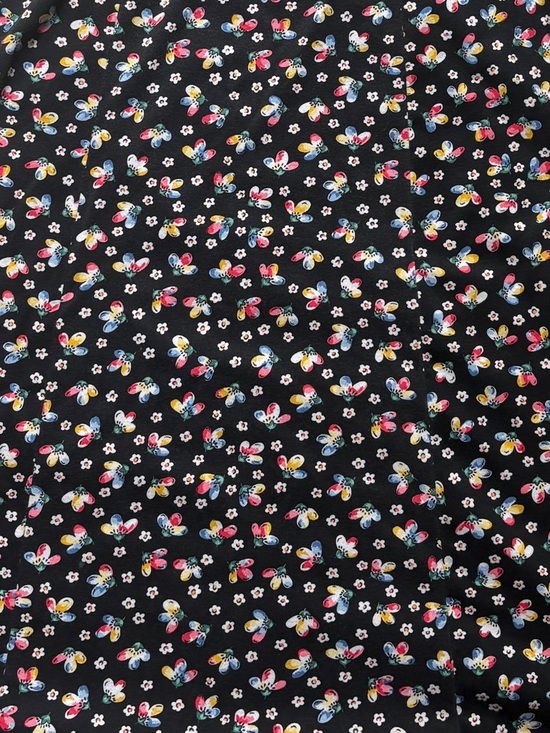 Y2K Vintage No Boundaries Women's Sheath Style Midi Dress Colorful Flower Print - Picture 12 of 12